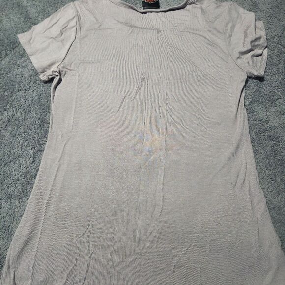 Harley-Davidson Hands Off Sequin Skull Tee - Picture 4 of 6